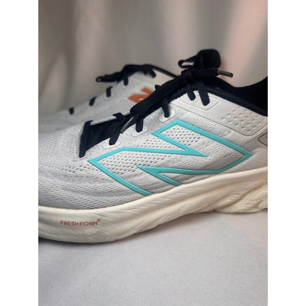 New Balance Fresh Foam X 1080 v13 Mens Running Shoes Grey Teal Orange SIZE 14 - Picture 2 of 11